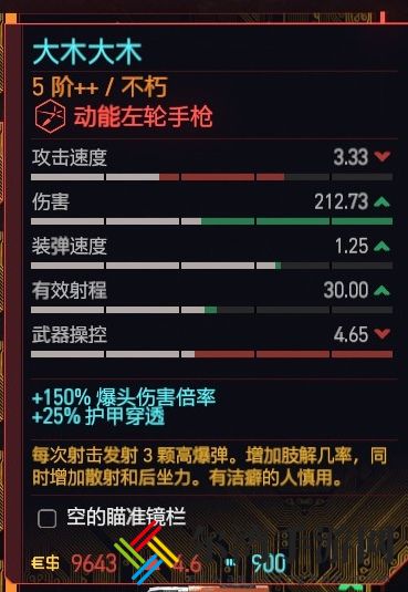 赛博朋克2077左轮枪推荐排行榜一览