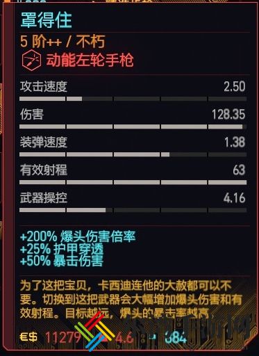 赛博朋克2077左轮枪推荐排行榜一览